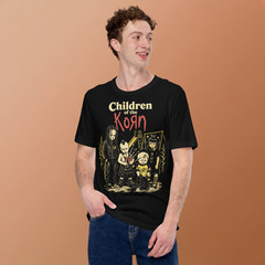 Children of the Korn T-Shirt Retro 90s Nu-Metal Horror Movie Parody Goth Kid Tee
