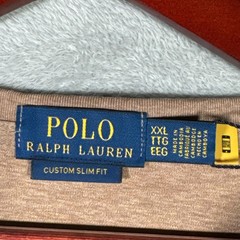 Polo Ralph Lauren Shirt Mens 2XL Brown Custom Slim Fit Polo Bear Classics Tee