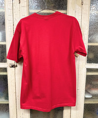 Vintage Certified Party Animal Embroidered T Shirt Red Med