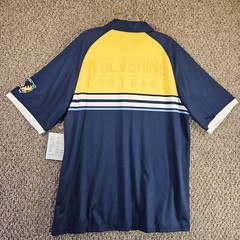 Alleson Athletic Minnesota Wolverines Shirt Mens Large Short Sleeve Polo NEW