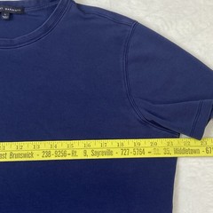 Robert Barakett L Navy Blue Pima Cotton Crew Neck Mens T-Shirt Short Sleeve Tee