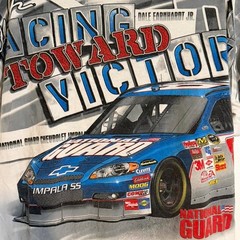 Vintage Dale Earnhardt Jr NASCAR All Over Print Tee XL
