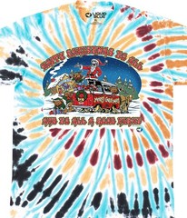Happy Christmas T-Shirt Liquid Blue
