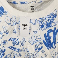 MODE OF ONE Relaxed-Fit Jersey Graphic T-Shirt Men’s XXL Combo A Neo Natural