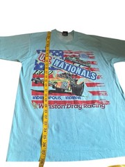Vintage 1990 NHRA US Nationals Shirt Large Single Stitch USA Indy Racing