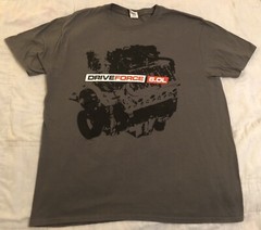 DriveForce 6.0L Full Force Freightliner Custom Chassis XL Gray T-Shirt Engine