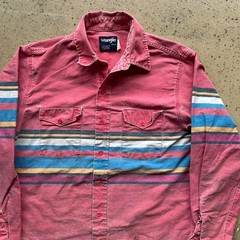 90s Wrangler Brushpopper Shirt Rare Striped