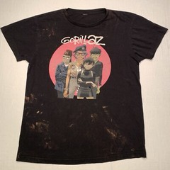 Gorillas Graphic Print Shirt Mens Small Band Hip Hop Tee Black Music Distressed