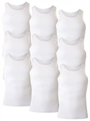 Hanes Men’s X-Large Tagless Tank Tops – 9 Pack (3x 3-Pack) Factory Imperfect