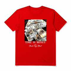 Time Is Money Graphic Men’s T-Shirt Hustle Motivational Streetwear Tee