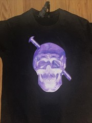 VLONE Screwhead Skull Mens Size M Purple Graphic Designer Streetwear NYC A$AP