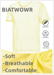 Zonbailon Men’s Shirts Short Mesh Sleeve See Through T-Shirt Tops Undershirts