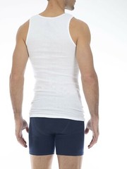 NEW! George Tag Free Comfort A-Shirt Men’s, X-Large WHITE, 6-Pack,