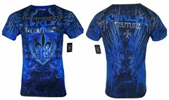 Xtreme Couture Affliction Men’s T-Shirt COBU SMITHSONIAN Blue Tattoo Biker S-5XL