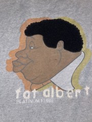 Vintage Platinum FUBU Fat Albert 3XL Short Sleeve T Shirt Y2k Fsce Logo Stains