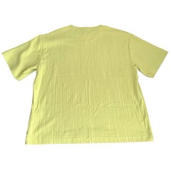 Mode of One Men’s Large T-Shirt Short-Sleeve Relaxed-Fit Crinkle Lime Green