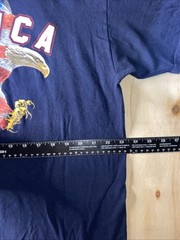 Patriotic T-Shirt Mens Size XL Bald Eagle American Flag Wings Summer 4th of July