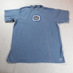 Live Is Good Shirt Mens Extra Large Blue Pumpkin Harvest Festival Jack O Lantern