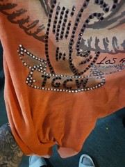 The Great China Wall 2XL VINTAGE AUTHENTIC SWAROVSKI Crystals Men’s MOTOR CITY