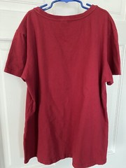 Harley Davidson Muscle Dog Tattoo Red Short Sleeve T-shirt SZ L See Description