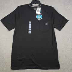 DICKIES Cooling Shirt Mens Medium Black Pocket Tee Lightweight Work Fast Dry NWT