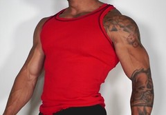 COTTON MEN’S RED VINTAGE SHIRT ADULT LARGE (FROM INTERNATIONAL MALE)