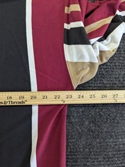 Vintage Knights of Round Table Shirt Mens Medium Multicolor Striped Long Sleeve