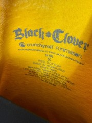 Funimation x Black Clover Anime Men Sz S Golden Dawn Yellow Crunchyroll