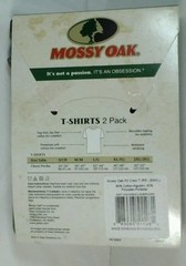 Mossy Oak Camo T shirts New Pack of 2 Assorted Colors Small 34-36 inch