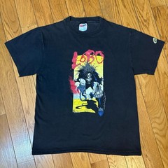 Vintage 1991 DC Comics Lobo Faded Black Graphic Tee Crew Neck M