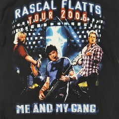 Rascal Flats 2006 Tour Size XS Country Music Rock Tour Band Y2K Retro T Shirt