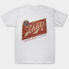 Vintage Schlitz Beer Style T-Shirt Retro 1960s Milwaukee Brewery Graphic Tee