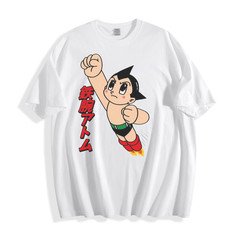 OFFICALAstro Boy Tetsuwan Atom Gray Anime Graphic T-Shirt Official Licensed Tee