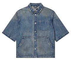 PURPLE BRAND Workwear Shirt Light Indigo Brand New Withtags