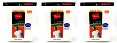 18 Hanes White M 38-40 Inch Crew Neck T-Shirts Tagless Comfortsoft M 95-100 CM