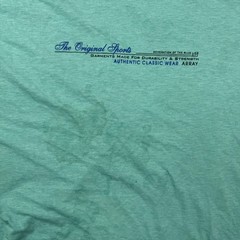 Array The Original Sports T-Shirt Men XXL Fits Large Teal Graphic Stained AS IS