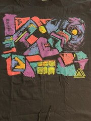 VTG Aerodynamics Dance Single Stitch Tee Drawstring Shirt Black One Size Graphic
