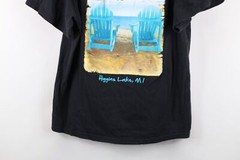Vtg 90s Streetwear Mens Large Faded Spell Out No Bad Days Beach T-Shirt Black