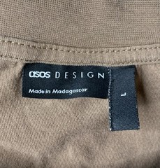 Asos Shirt Mens Large Brown Saint Tropez Sport & Leisure Club Oversized Design