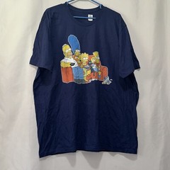 The Simpsons T Shirt Blue Graphic Print Mens Size 3xl NWOT E568