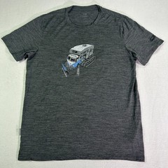 Icebreaker Merino Wool Blend T-shirt Men’s Medium Grey Short Sleeve Crew Graphic
