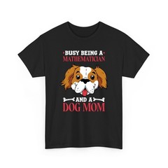 Dog Lover Women Math Teacher Mom School Gift Men T Shirt
