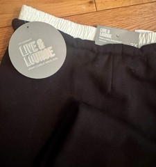 NWT No Comment Plus Relaxed Fit, High Rise Peek-A-Boo Sweatpants, Black Size 2X