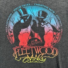 Next Level Fleetwood Mac T Shirt Mens Small Gray Concert Tour Graphic Tri-Blend