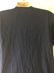 Anvil Lightweight Men’s Short Sleeve Crew Neck “Jesus Saves” Navy Shirt Size L