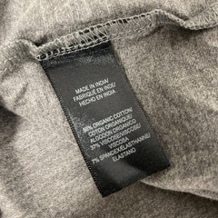 KENNETH COLE Men’s Organic Cotton Blend Crewneck T-Shirt MEDIUM GRAY Stretch