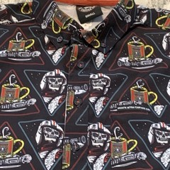 Death Wish Coffee Co. | Men’s Polo All Over Print Size Small