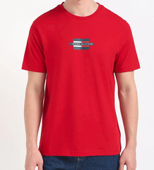 Tommy Hilfiger Men’s Medium Red Flag Logo Box T Shirt (MW38636-601) Size XXL