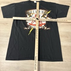 Vintage Billy Joel Shirt Adult XL Black Storm Front Only The Good Die Young