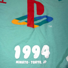 PlayStation 1994 Long Sleeve Shirt Men’s Large Green Sony Graphic Tee